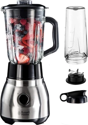 Russell Hobbs Frullatore elettrico, 600W, Tritatutto 2 velocità, Blender e borra - Immagine 1 di 4