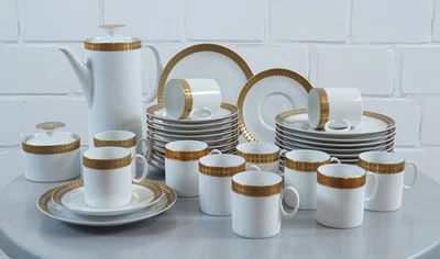 Thomas Porzellan breiter Goldrand verschiedene Teile auswählbar 1960er Jahre - Bild 1 von 4