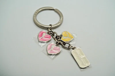 NWT CLINIQUE Breast Cancer Enamel Keychain OS2 - Image 1 of 4