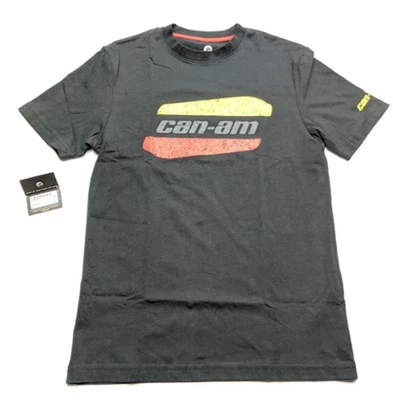 正品 CAN-AM 原装 TEE H/M P/S T 恤黑色/黑色 4540680490 — 第 1/4 张图片