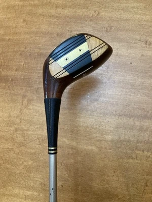 H&B POWERBILT CITATION PERSIMMON Driver Brass Backweight ALDILA Graphite Stiff - Image 1 of 4