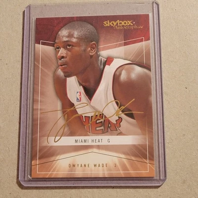 2004/05 Skybox Autographics #1 Dwyane Wade 64/150 2nd Year Miami Heat - Image 1 of 2