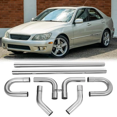 8x 2.5" Exhaust Pipe Mandrel Straight Bend Stainless Steel For Lexus IS300 IS350 — 第 1/4 张图片
