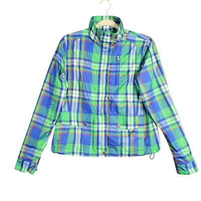 Chaqueta cortavientos LAUREN RALPH LAUREN L-RL ACTIVE azul verde a cuadros TALLA PEQUEÑA Foto 1 de 4