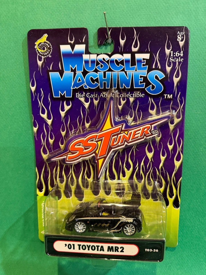 Funline Muscle Machines Negro 2001 Toyota MR2 Sintonizador 1/64 Diecast MOC BX63 Foto 1 de 1