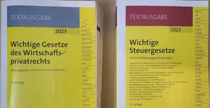 2 Bücher 1 Preis Wichtige Gesetze Wirtschaftsprivatrechts + Steuergesetze 24.Auf - Bild 1 von 3