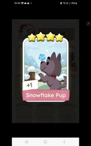 Monopoly Go Cards Snowflake Pup - Picture 1 of 1