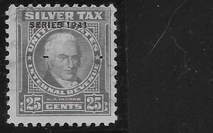 US Scott RG66, 25 Cent Revenue, Silver Tax, Series of 1941, OVPT, used, NG, F/VF - Bild 1 von 1