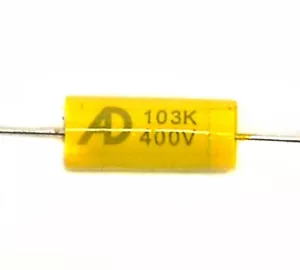 100 Stck. MPT Audio Kondensator 0,01uF 103 K 400 V ±10 % axiale nicht-induktive HILFE Taiwan - Bild 1 von 4