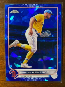 2022 Topps Chrome Sapphire Hunter Renfroe #174 Boston Red Sox - Picture 1 of 2