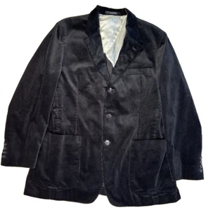 Blazer Todd Snyder Para Hombres Talla 44 R Pana Chaqueta Abrigo Deportivo Negro Algodón - Imagen 1 de 11