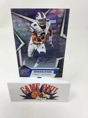 2019 Rookies & Stars Longevity Signatures Blue Tyree Jackson RC Auto #ed /75 BUF - Image 1 of 2