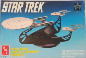 Star Trek Edición Especial 3 Piezas EE. UU. Kit Modelo Enterprise Chrome 1991 SELLADO - Imagen 1 de 1