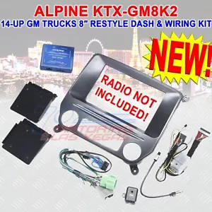 ALPINE PERFECT FIT KTX-GM8K2 RESTYLE ARMATURENBRETT KIT FÜR 2014 - UP GM-TRUCK KIT - Bild 1 von 2