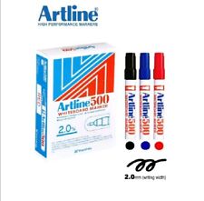 100 Pcs X Blue Artline 500 Whiteboard Marker Pen HIGH QUALITY