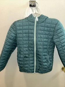 Cat and Jack boys puffer jacket size M Green Minor Market Stain - Picture 1 of 4