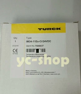 1pc TURCK IM34-11Ex-Ci/24VDC Safety barrier Fast Shipping via FedEx or DHL* - Picture 1 of 6