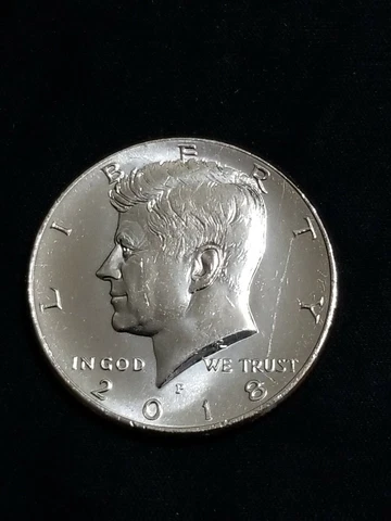 2018 P President Kennedy Half Dollar Fifty Cent Coin Money U.S. Mint Roll Coins Cover
