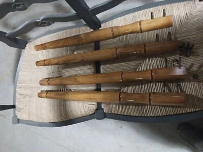 Juego de 4 patas de mesa de madera maciza vintage de 28” x 2” Foto 1 de 4