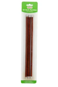 NEW (3) PETCO BIRD PERCHES 12 INCH wood three 5/16 3/8 7/16 inch diameter set - Picture 1 of 7