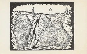 AK Stanley Lewis "The Boulder Garden" 1962 postfrisch unbenutzt Grafik 1966 - Bild 1 von 3