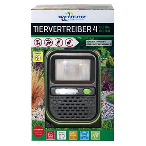 Weitech Garden Protector 4 Ultrasonidos Espantagatos Ahuyentador de Perros - Imagen 1 de 2