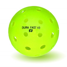 [Dura Fast 40] Outdoor Pickleball Balls -12 pack - Lime Green - 12 COUNT - Neon