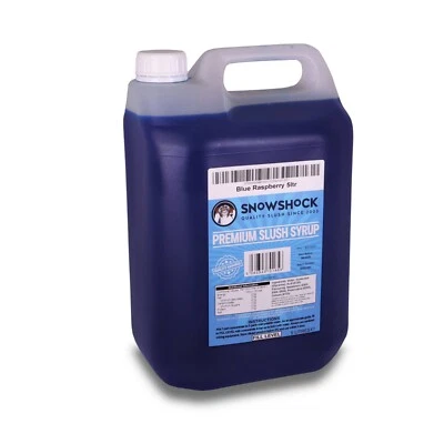 Slush Puppy Syrup / Slushie / Snowshock - Blue Raspberry Slush (1 x 5Ltr)