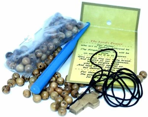 Rosary Making kit - with 6 and 8 mm Beads, Knotting or Threading Tool - Made - Picture 1 of 1