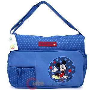 Disney Baby Mickey Mouse Deluxe Wickeltasche mit Windelunterlage und Klarsichtbeutel - Bild 1 von 4