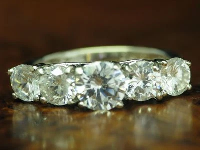 925 Sterling Silber Ring mit Zirkonia Besatz / Echtsilber / RG 57 / 3,5g - Bild 1 von 3