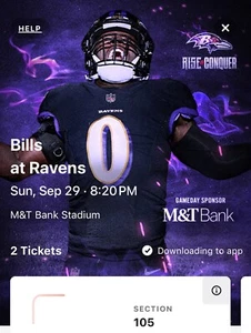 ravens bills tickets - Picture 1 of 3