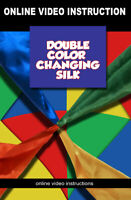 DOUBLE COLOR CHANGING SILKS Hanky Magic Trick Magician Changes Beginner Street 