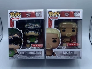 Funko POP WWE Rikishi #150 & The Hurricane #151 Target Exclusive Set IN HAND New - Picture 1 of 7