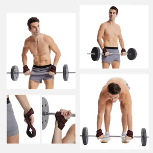 1Pc Figure 8 Weight Lifting Strap Dead Lift Wrist Support Strap Pull-up Fitness - Picture 1 of 11