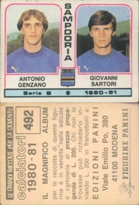 Collection Panini 1980/81 Figurine Sticker N.492 Avec Velina Originale - Imagen 1 de 1