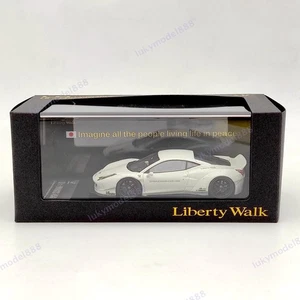 Hi-Story 1:43 LB WORKS Ferrari 458 Liberty Walk Performance White Resin Model - Picture 1 of 7