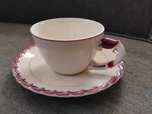 4 Vtg Vernon Kilns Monterey Cups & Saucers - Picture 1 of 4