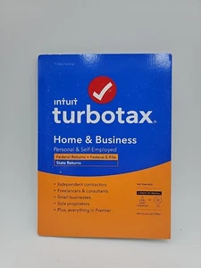 2022 INTUIT TURBOTAX HOME & BUSINESS 2022 Federal, E-file, 1 State - Photo 1/5