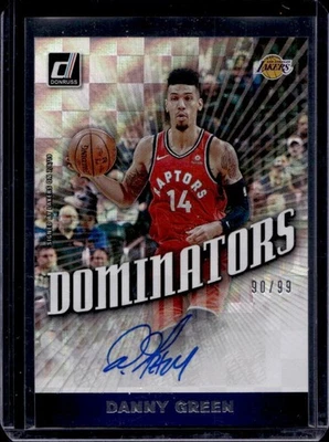 2019-20 Donruss Danny Green Dominator 签名签名 #90/99 湖人队 — 第 1/2 张图片