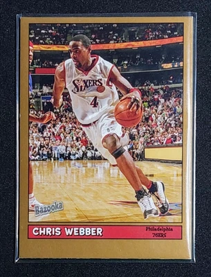 CHRIS WEBBER 2005-2006 TOPPS BAZOOKA золото #40 PHILADELPHIA SIXERS - Изображение 1 из 2