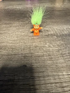 Russ MINIATURE FIGURINE Halloween Vintage '80s TROLL Doll 2" PUMPKIN JOL MAN - Picture 1 of 4