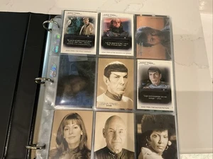 ÁLBUM DE TARJETAS COLECCIONABLES STAR TREK PELÍCULAS EN MOVIMIENTO CARPETA + Insertos - Imagen 1 de 8
