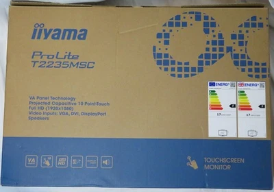 NEW IIYAMA ProLite TF2215MC 22" Capacitive Touch Touchscreen LED Display Monitor - Image 1 of 4