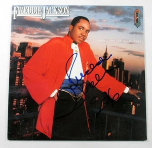 Álbum de discos LP firmado por Freddie Jackson como la primera vez con AUTO DF018344 - Imagen 1 de 3