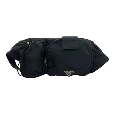 Prada Tessuto Multi Pocket Nylon Belt Bag Black - Image 1 of 4