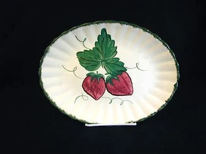 Vintage BLUE RIDGE Southern Potteries WILD STRAWBERRY Oval Platter 11-5/8" - Picture 1 of 3