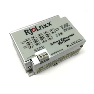 Woodhead ENHSDURR9 RJ-Lnxx Industrial Ethernet Switch, 9-Port RJ45, 10-30VDC - Picture 1 of 5