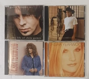 2 Trisha Yearwood / 2 Garth Brooks CD's Compact Discs Vintage Country Music Lot - Picture 1 of 2