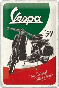 Nostalgic-Art Targa in metallo, Vespa – The Italian Classic 20x30 cm 22283 - Imagen 1 de 4